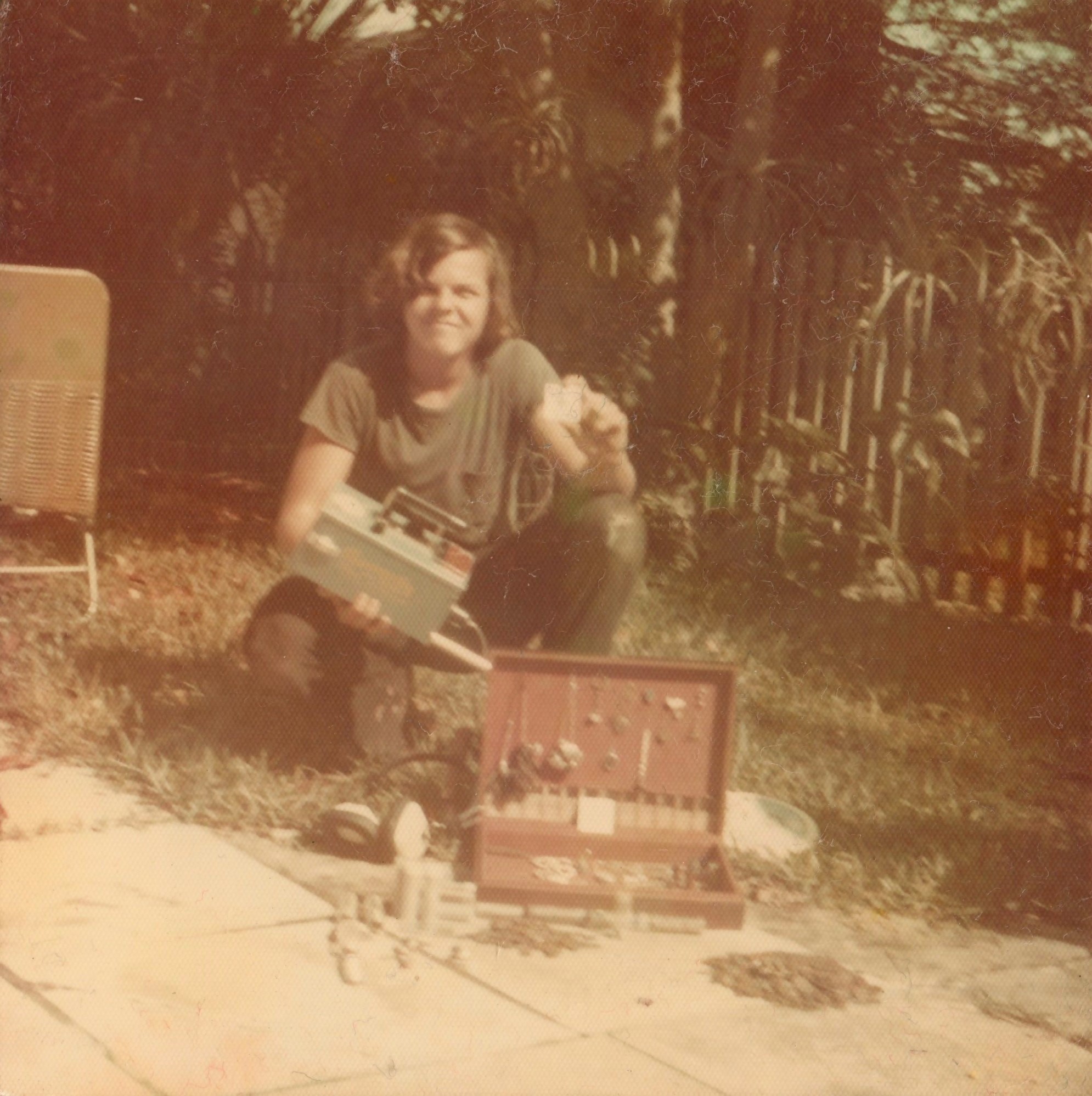 John S. sometime in 1978 with his first detector a Whites Coin Master 3!